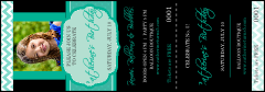 Happy Birthday Chevron Event Ticket