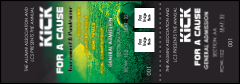 Soccer Field Reserved Event Ticket with room for 2 pictures