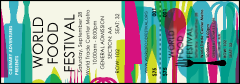 A multi-color World Food Festival Reserved Event Ticket