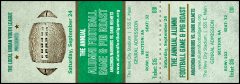 Football Green Reserved Event Ticket in green and neutral tones