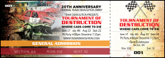 Crash Zone Reserved Event Ticket