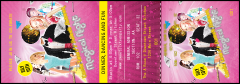 A bright pink Birthday Party Reserved Event Ticket