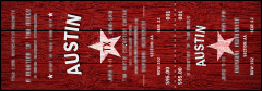 A red and white Austin Star Reserved Event Ticket