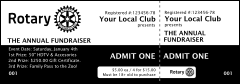 Rotary Club 2 Black and White Event Ticket