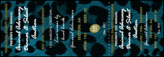 A blue and black Animal Print Reserved Event Ticket