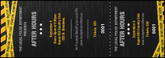Police Caution Tape Event Ticket