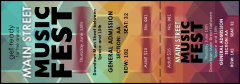 A colorful Music Festival Reserved Event Ticket