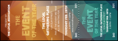 A colorful All Purpose Geometric Event Ticket