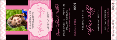 Happy Birthday Chevron Pink Event Ticket