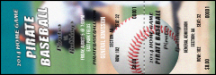 A full color Baseball Schedule Reserved Event Ticket