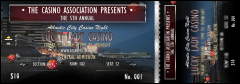 An Atlantic City Reserved Event Ticket with images of the casinos along the shore