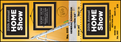 A black and yellow Home Makeover Reserved Event Ticket