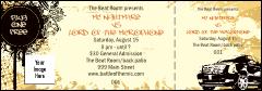 General Admission Ticket for a Hip Hop Concert