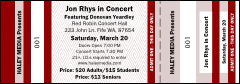 Dark Red Landscape General Admission Ticket