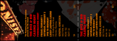 A black, red and gold Casino Night Reserved Event Ticket
