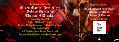 general admission ticket for a Mixed Martial Arts Fight