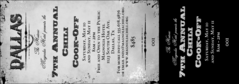 Black and white general admission ticket for Dallas event.