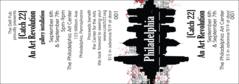 Full bleed general admission Ticket for a basketball tournament in Philadelphia, PA