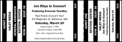 An all-purpose Black Stripes Reserved Event Ticket
