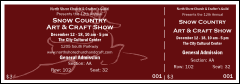 A red and white Christmas Reindeer 001 Reserved Event Ticket