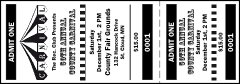 A general admission ticket for carnivals.