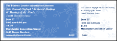 A general admission ticket for winter