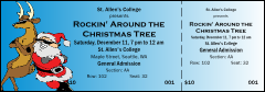 Cool Christmas 001 Reserved Event Ticket with CSV upload.