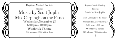 A quick, easy, inexpensive general admission ticket with a stub, printed on quality ticket stock.
