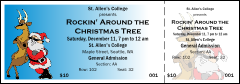 Cool Christmas 002 Reserved Event Ticket with secure numbering.