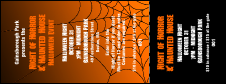 Halloween Spiderweb General Admission ticket with a full bleed.