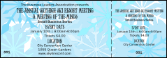 Snowflake general admission ticket with full bleed.