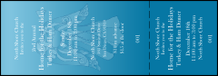 A General admission ticket for Christmas with an angel on it.