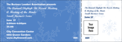 A winter general admission ticket with a full bleed