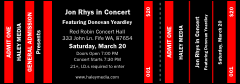 All Purpose Color General Admission Ticket with a full bleed.