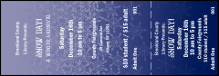 Full bleed general admission ticket with stub.