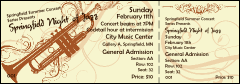 Concert Series 004 Reserved Event Ticket with secure numbering and CSV file upload.