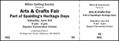 A simple ticket design that is easy to customize and inexpensive.