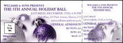 Christmas Ornament Purple Reserved Event Ticket with room for a custom image
