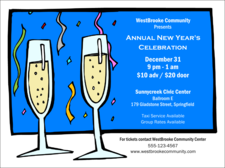 A color New Year's Invitation.