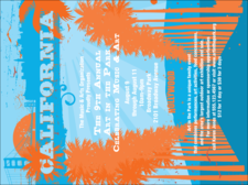 California Invitation (Orange and Blue)