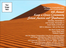 Nature Series - Desert Invitation with brilliant background photo and customizable text.