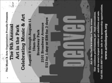 Full bleed Invite for mountain festival