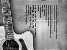 Invitation for an event in Nashville, TN. Printed in black and white.