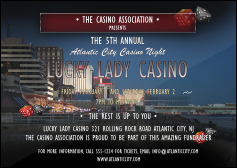 A high rolling Atlantic City Postcard