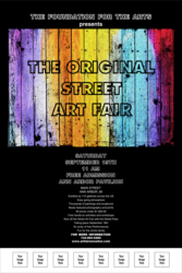 Art Fair Poster printed in color with space for eight custom image uploads