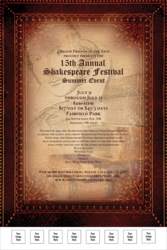 Performing Arts Poster printed in color with room for 8 custom image uploads.