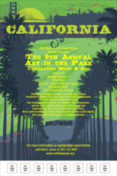 California Poster (Gray and Blue)