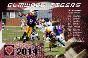 Football Schedule Poster
