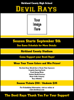 A flyer with black and yellow colors.