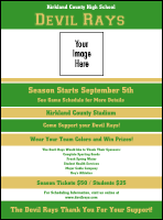 A flyer with green and gold colors.